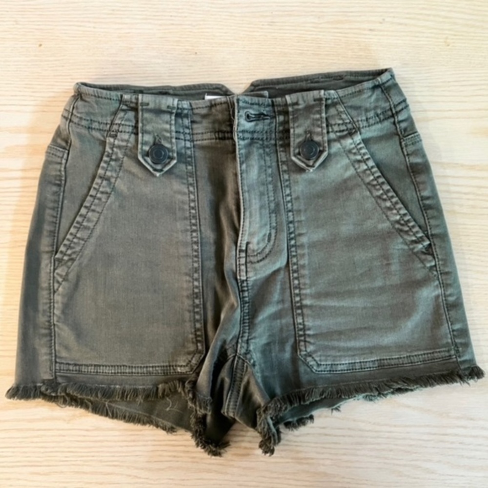 NWOT! SO High-Rise Utility Cut-Off Jean Shorts